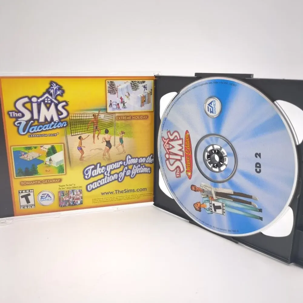 The Sims Deluxe Edition PC CD ROM Video Game Life Simulation 2002 EA Games
